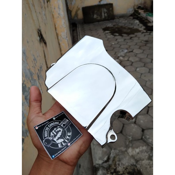 ORI MOTOR TUTUP GIR DEPAN MEGAPRO HIU LAMA CHROME