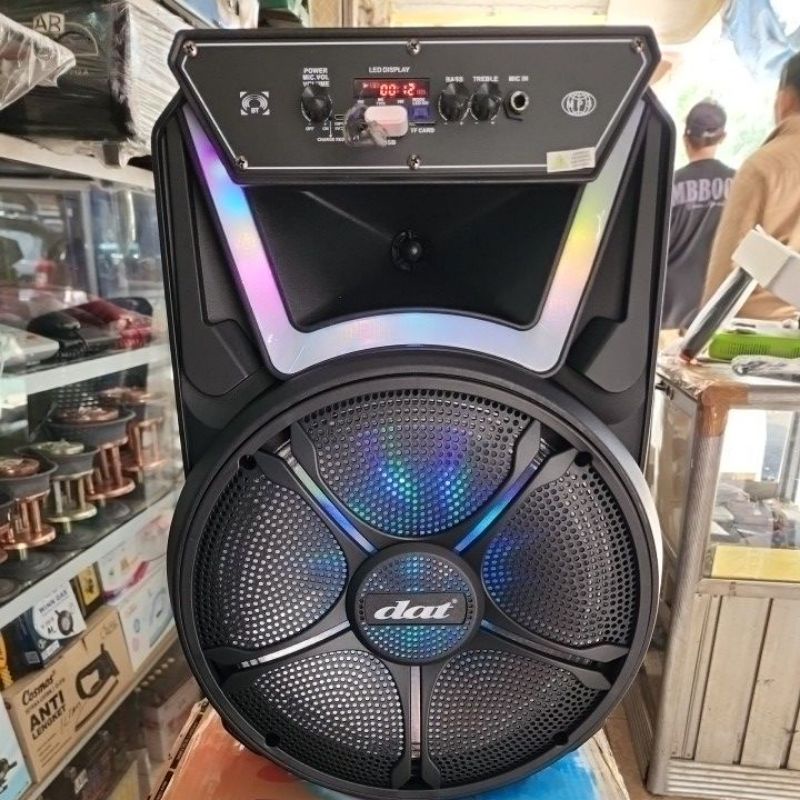 SPEAKER BLUETOOTH WIRELESS DAT 12 INCH 2 MIC DT 1202