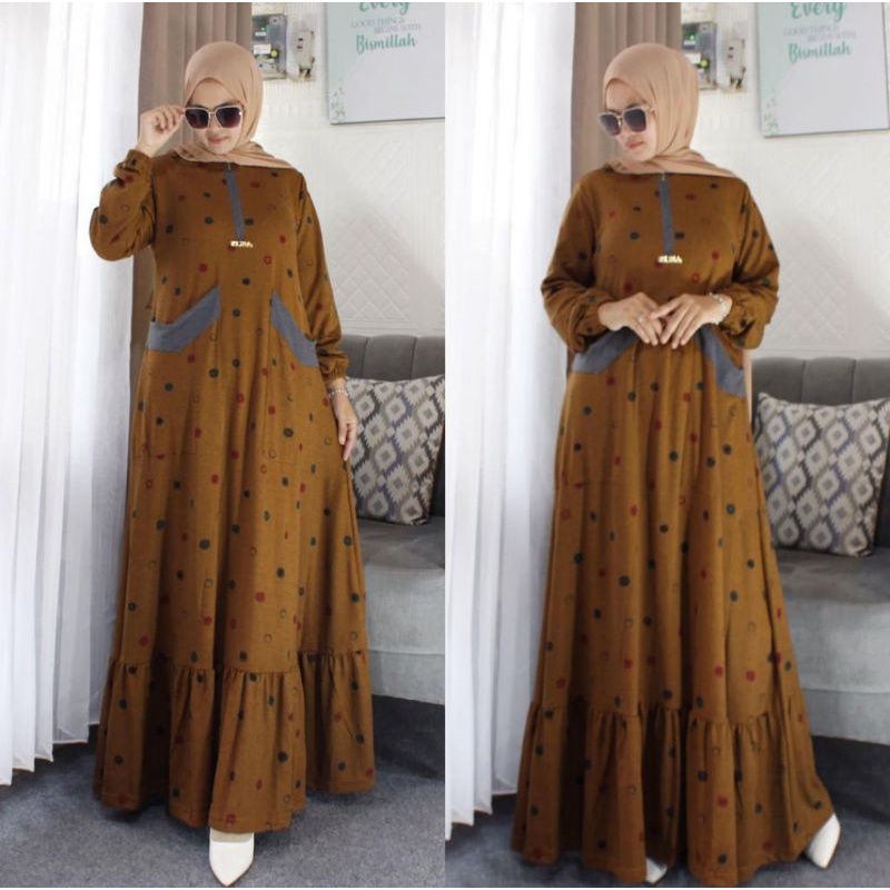 DRESS BAHAN DIANA DENIM VOL 2 BY ZURA