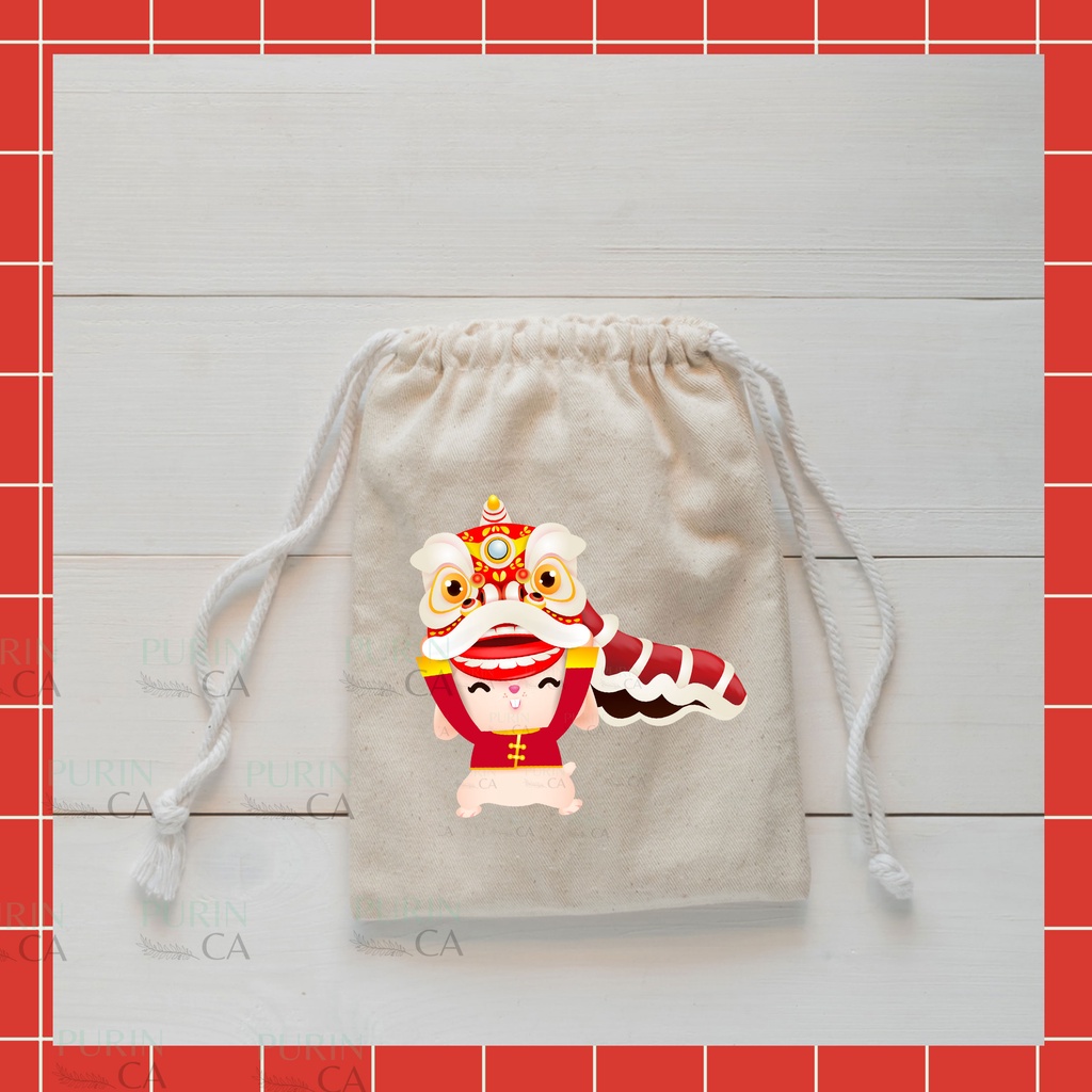 Pouch Serut Chinese Lunar New Year of Rabbit Kelinci