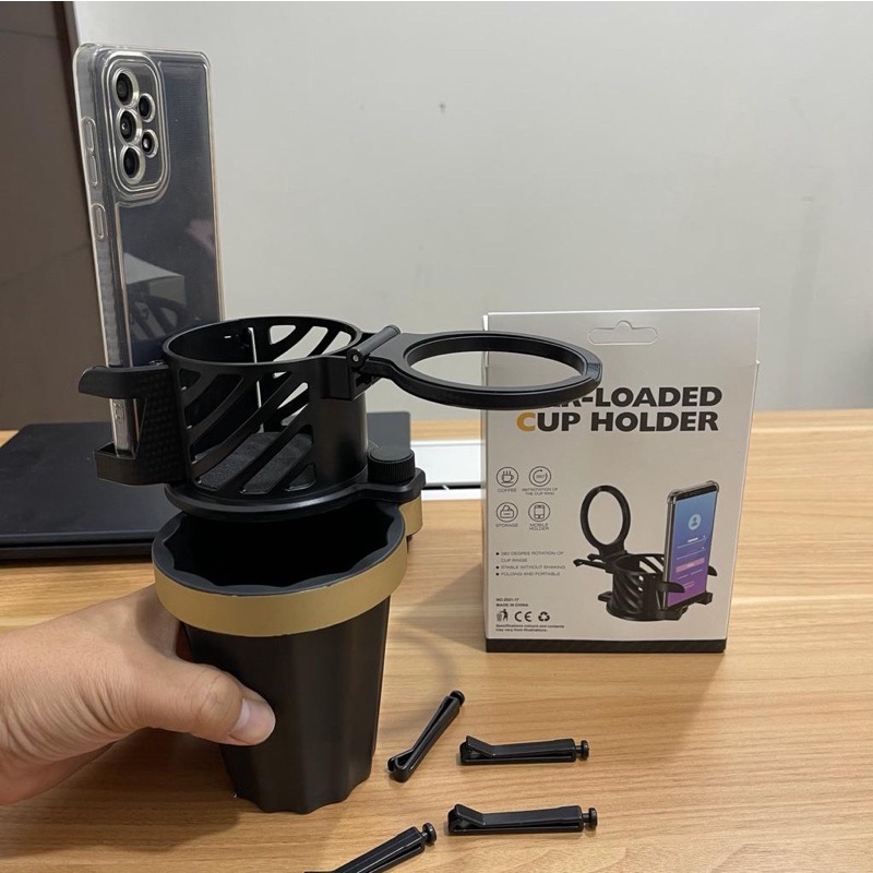 Cup Holder Mobil/Holder Hp Mobil 3in1/Holder Mobil Model gelas SerbaGuna Promo Sen