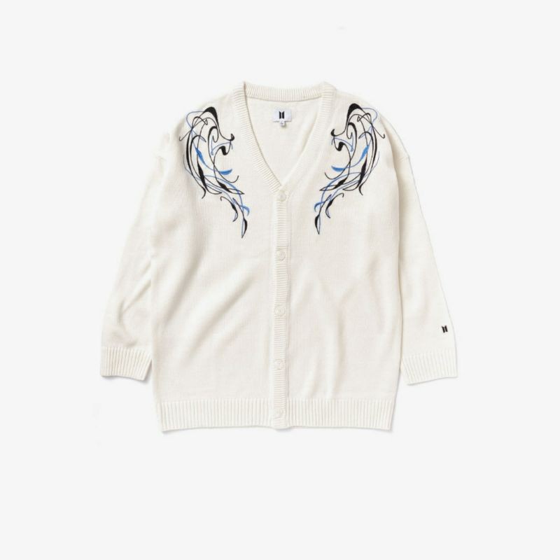 [PO] BTS: Pop Up (Map of the Soul): Black Swan Themed Merch - Cardigan Jin Outfit White Size M/L