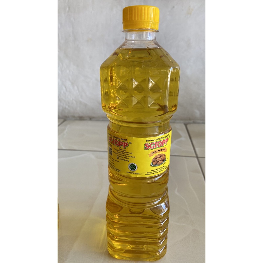 NUZ Minyak Goreng Kemasan SGTOPP 900 ml Refill Pouch, Botol