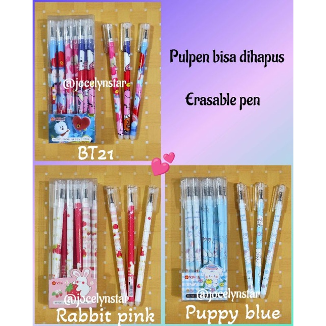 

( 12 pcs)Pulpen bisa dihapus /bolpen hapus/ Erasable pen/ pulpen hapus