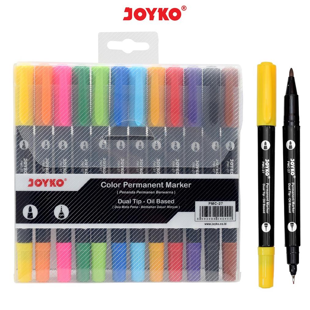 

COLOR PERMANENT MARKER PENANDA PERMANEN BERWARNA JOYKO PMC-27 TERLARISS...,,,,,