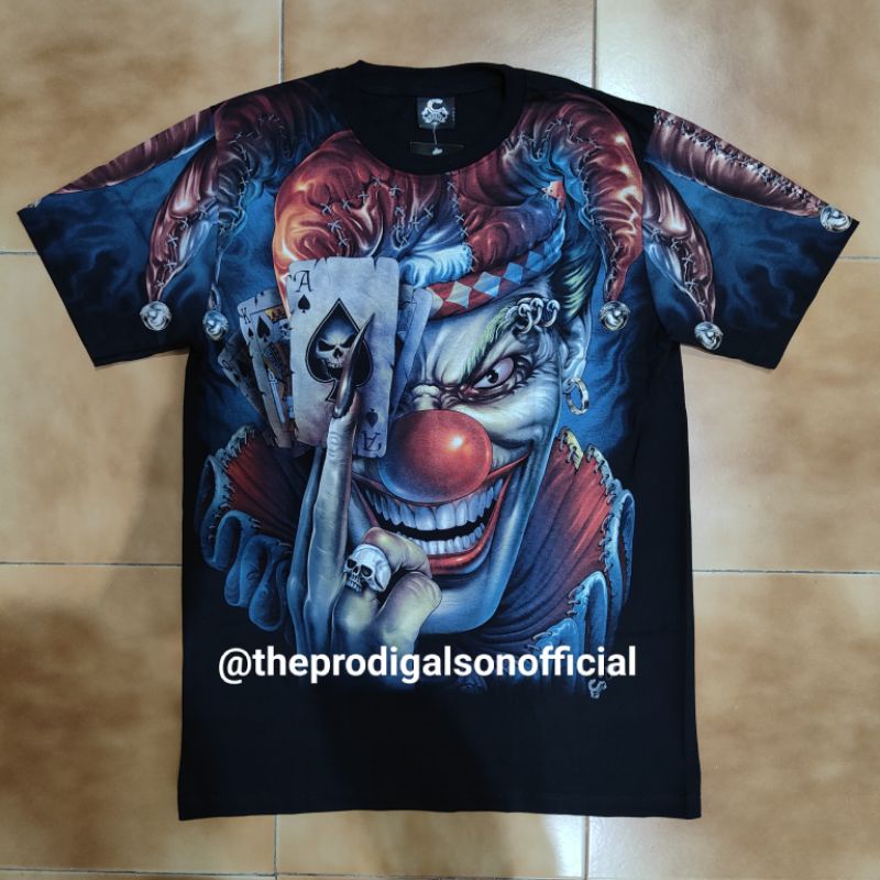 Kaos Rock Chang Caballo Import M, L dan XL Joker 4 Full HD Glow in The Dark