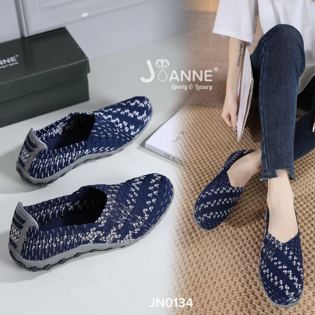 JOANNE Rajut Knit Flats Shoes #JN0134 ORIGINAL