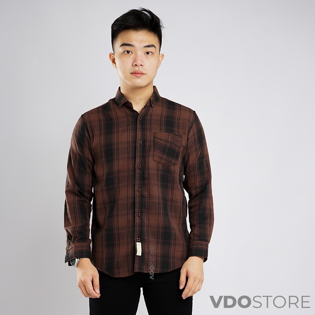 17B-32B KEMEJA FLANEL PRIA LENGAN PANJANG - M L XL - DEWASA BAJU FLANNEL VDOSTORE TANGAN PANJANG HITAM NAVY ABU MOTIF KEMEJA COWOK MURAH DEWASA SANTAI TEBAL KUALITAS IMPORT BAJU PANEL FANEL