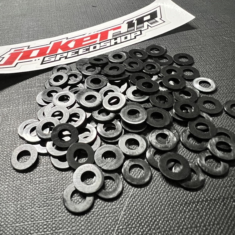 ring body ninja washer nylon hitam kecil ring windshield ninja r ss rr new rr old ring M5 baut 8