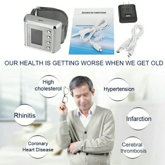 Jam Tangan Laser Kesehatan Terapi Kesehatan Stroke Jantung Diabetes