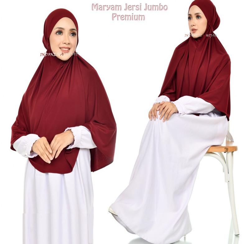 ㊒ Jilbab Instan Jersey Bergo Jersey Jumbo Tebal Tidak Nerawang さ