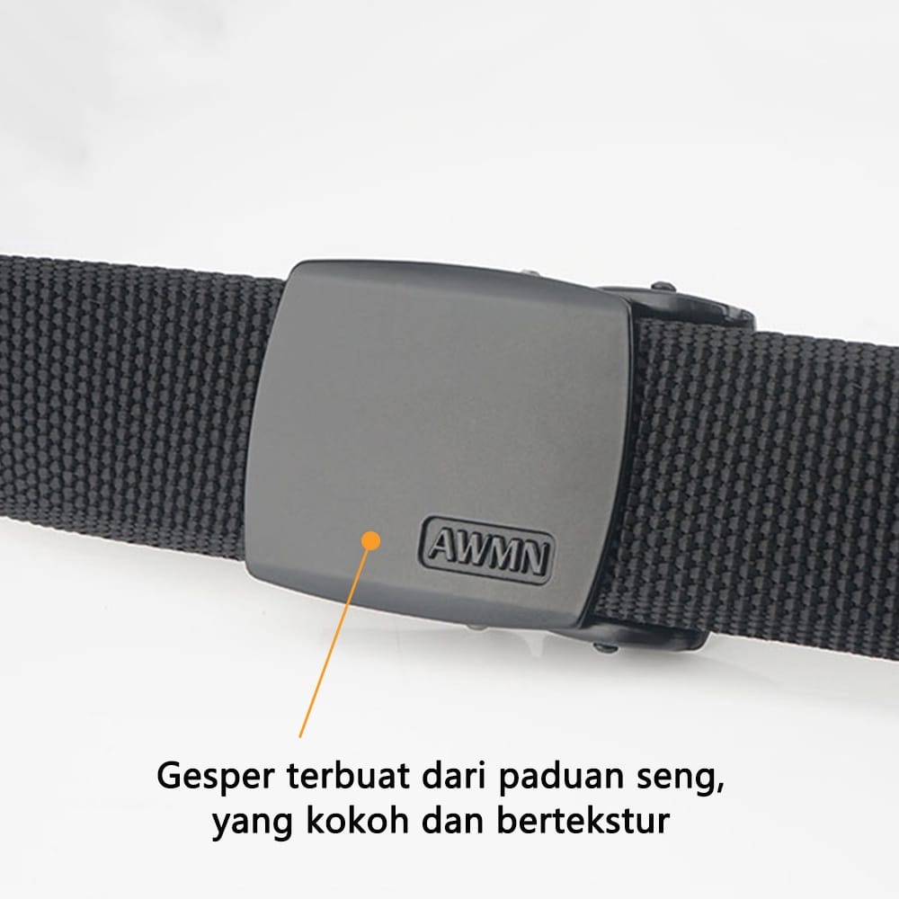 Ikat Pinggang Pria Nylon Canvas Sabuk Berkualitas Premium - ZG07