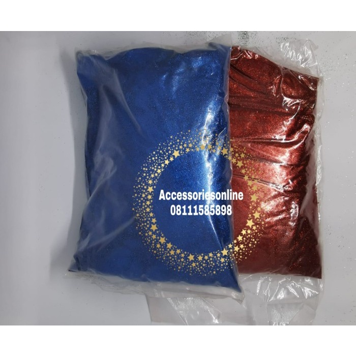 Gliter Bubuk 1/2 Kg / Gliter Bubuk Warna-Warni