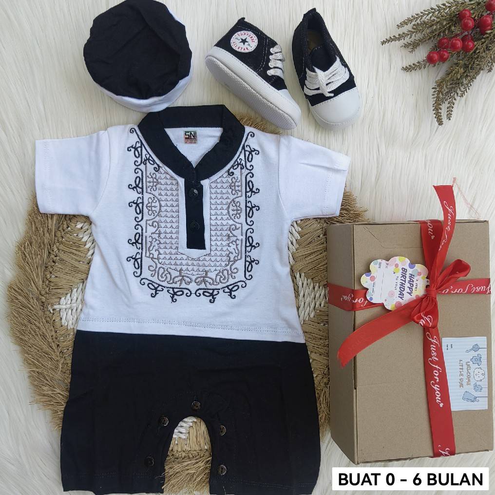 hampers baju koko newborn / Parsel lahiran / hampers islami muslim bahan premiun