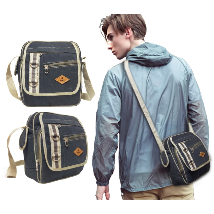 Tas BAEPACK Slempang - Slingbag Gaul Kanvas Vintage Classic Pria Wanita