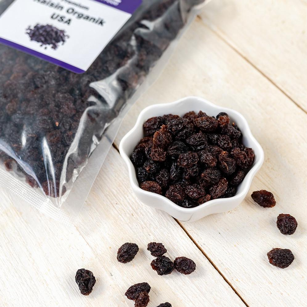 

[PRODUK WTQMZ] Kismis / Black Raisin Organic USA PREMIUM 250 GRAM 8RC