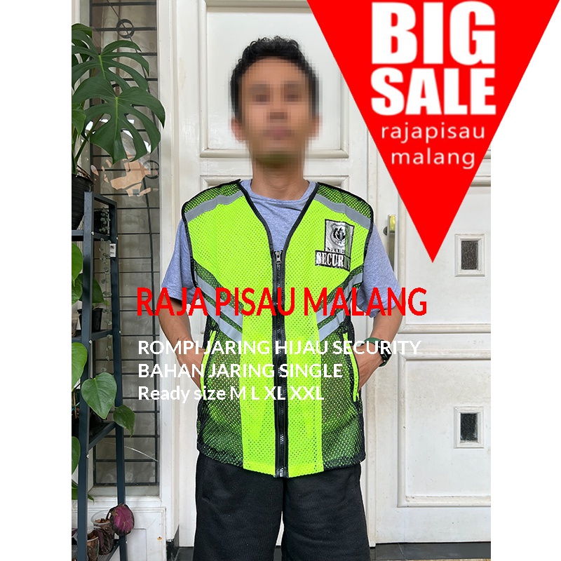 ROMPI SATPAM SECURITY JARING TERBARU UKURAN M L XL XXL