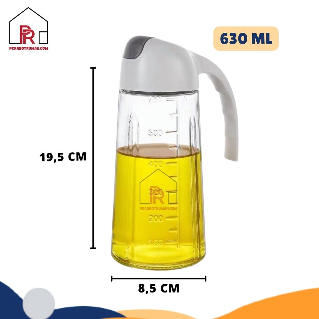 Teko Botol Minyak Goreng 630 ML - GTE / Tempat Minyak Anti Tumpah / Botol Kecap Sirup Saos Madu