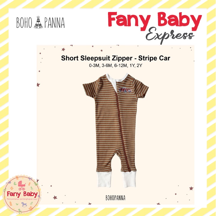 BOHOPANNA - SHORT SLEEPSUIT ZIPPER 2.0