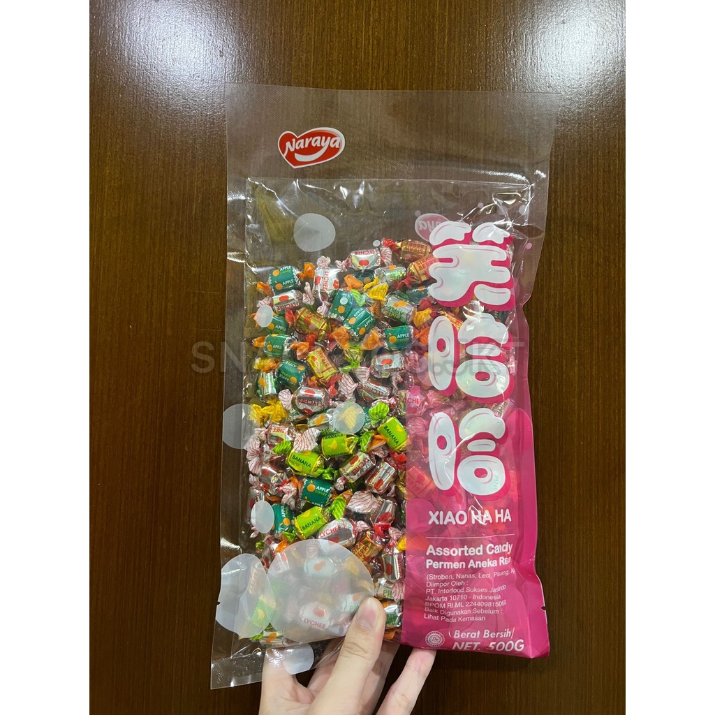 

NARAYA XIAOHAHA ASSORTED CANDY xiao ha ha 500GR