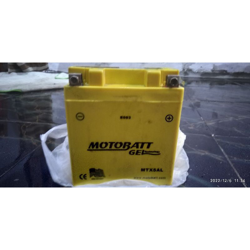 aki / accu mottobat MTX5AL Mio sporty/Smile