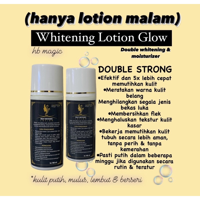 Night HB magic double strong (lotion malam saja)
