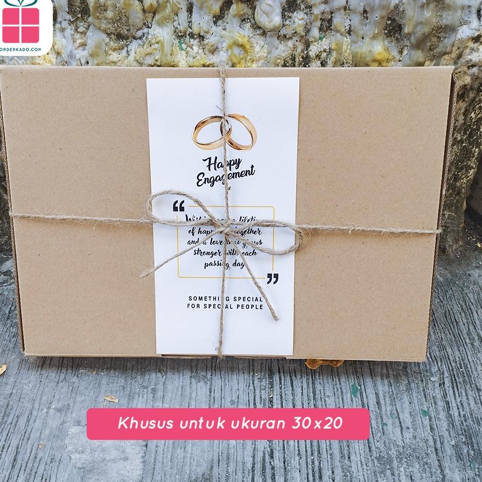 

へ BOX / KOTAK KADO SPESIAL ELEGANT - Sudah termasuk Ucapan Selamat Box dan Tali Rami size 30 ㄲ