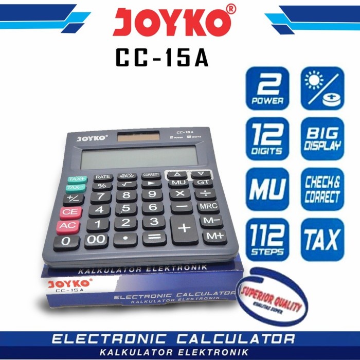 

KALKULATOR JOYKO CC-15A/12 DIGIT #ORIGINAL