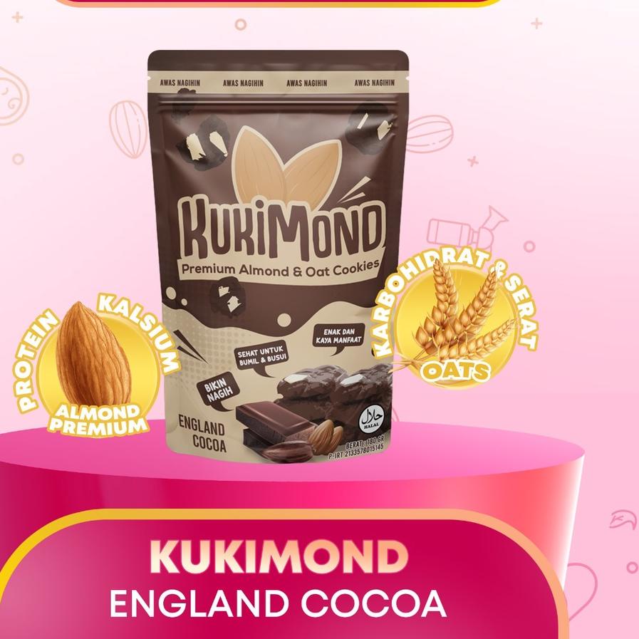 

✔ KUKIMOND Cookies Asi Booster Almond | Camilan Sehat Ibu Hamil dan Menyusui | RASA ENGLAND COCOA Limited!