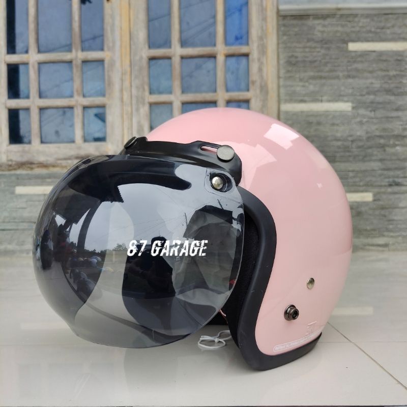 HELM BOGO RETRO DEWASA FULL LEHER SNI