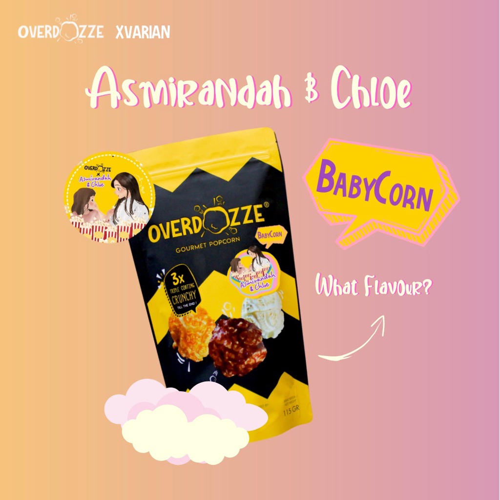 

Overdozze Gourmet Popcorn X Asmirandah & Chloe 'Baby Corn' - Rasa Grilled Corn/Jagung Bakar