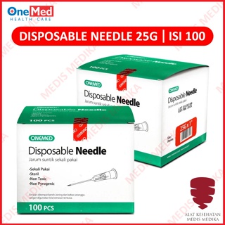 Image of thu nhỏ Disposable Needle 25G Onemed Jarum Suntik Kesehatan 25 G x 1” Inch Sterile #0