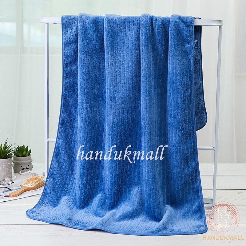 Handuk Mandi Dewasa Ukuran jumbo 80x160cm Daya Serap Tinggi Lembut Motif GARIS HALUS