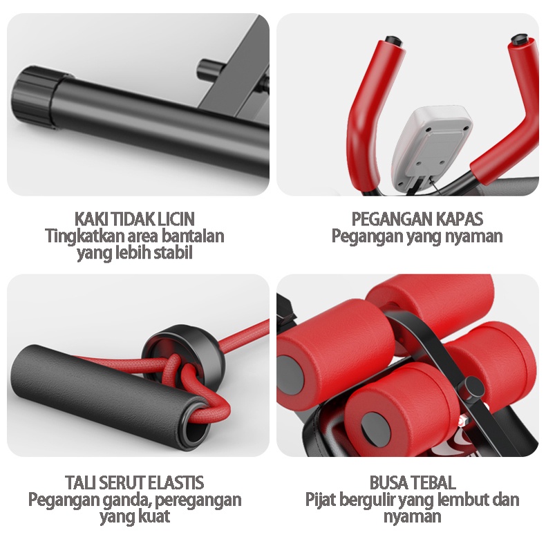 Alat Olahraga Fitness Alat Gym Rumah Abdominal Latihan Perut Pembentuk Otot Ab Coaster / spinning bike olahraga fitness gym yoga roller abdominal latihan perut SP54