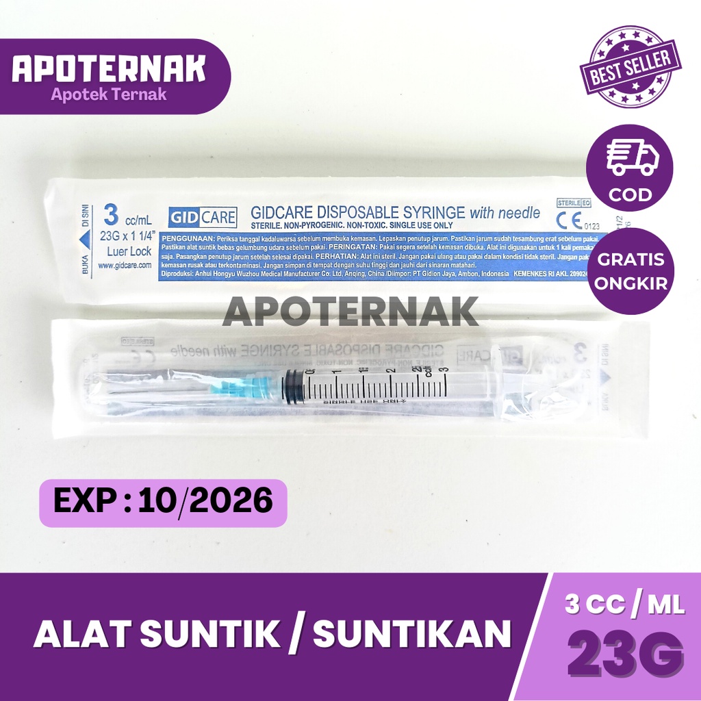 SPUIT SYRINGE SPET | Alat Suntik Suntikan 1 cc 3 cc 5 cc 10 cc 20 cc Plus Jarum Untuk Hewan suntikan tinta spet tinta