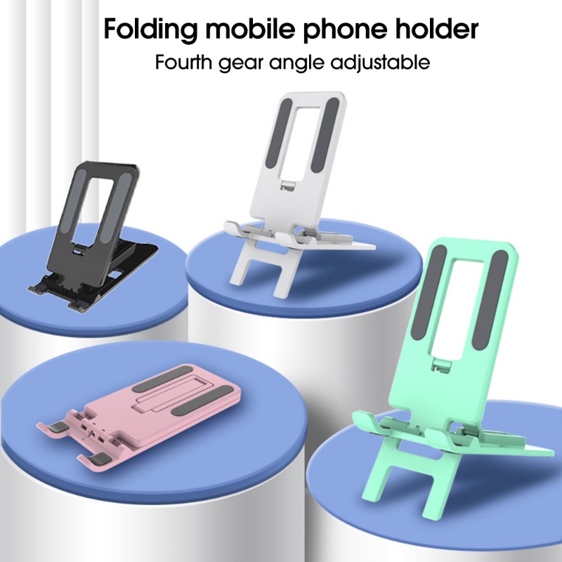 Foldable Desktop Holder Portable Mini Adjustable Moblie Phone Stand Untuk Bracket Meja Tablet Hp Universal