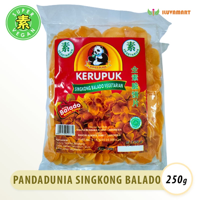 

Panda Dunia Kerupuk Singkong Balado 300gr / Balado Singkong Pandadunia