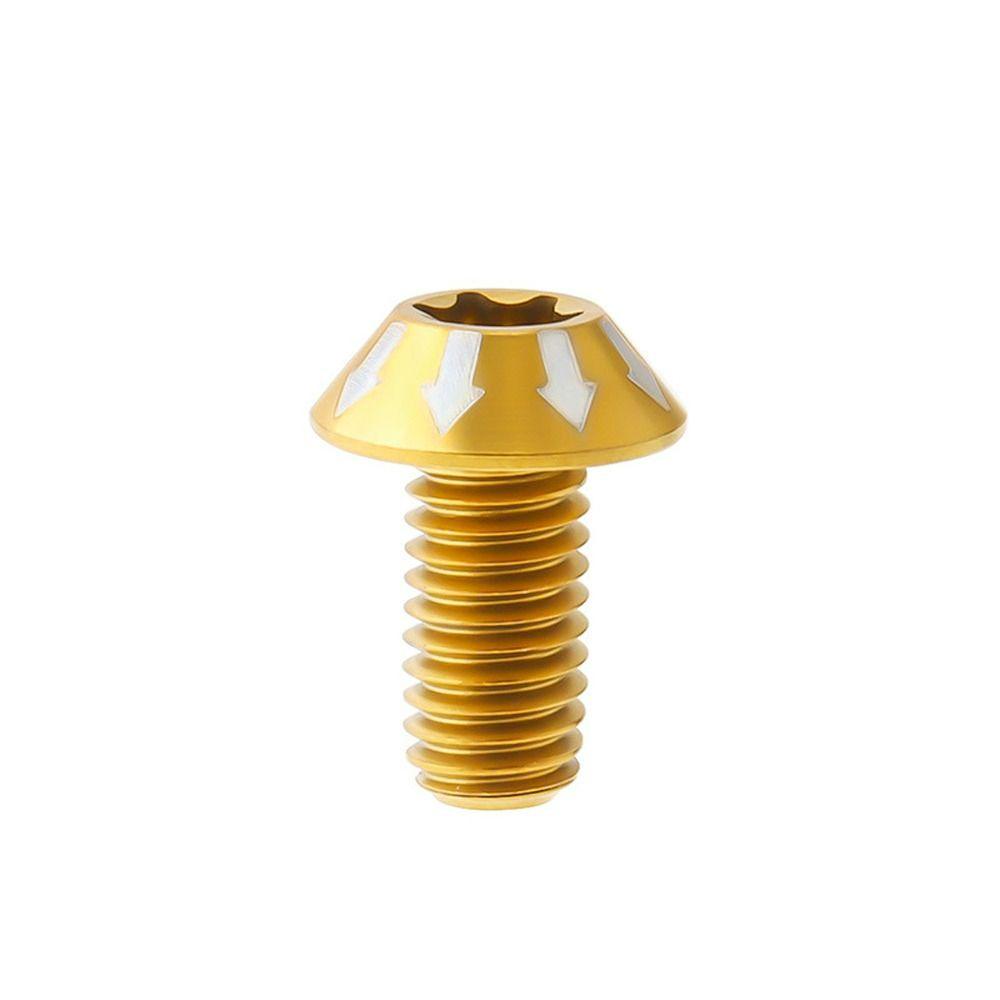Agustina Sekrup Titanium Bersepeda Bagian Titanium Alloy Sepeda Rem Disc Screw MTB Sepeda T25 Torx Rotor Baut