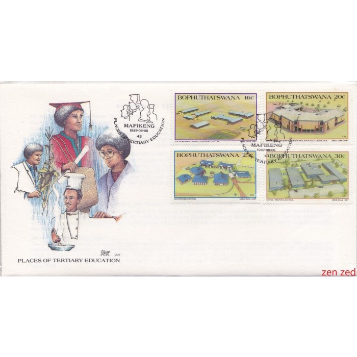 

A688 Prangko Bophuthatswana FDC 1987 Tertiary Education 1 Pcs