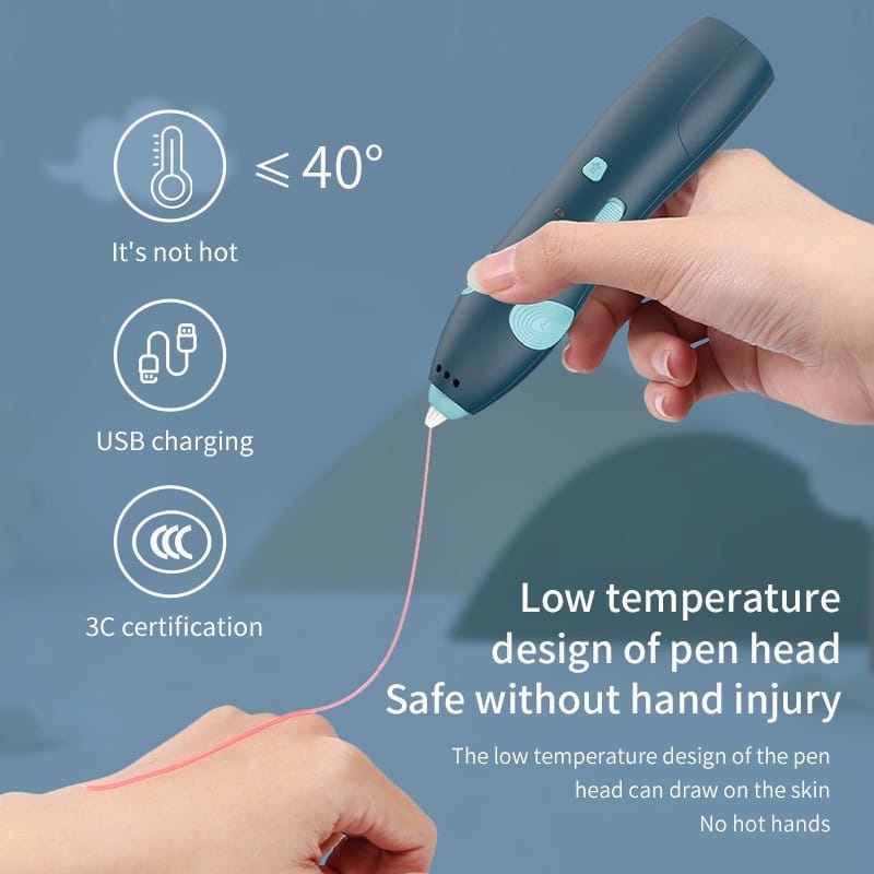 &lt;COD&gt;3D Pen Printing Pen 3D Wireless Printer Arts Pen Making Doodle Arts &amp; Crafts