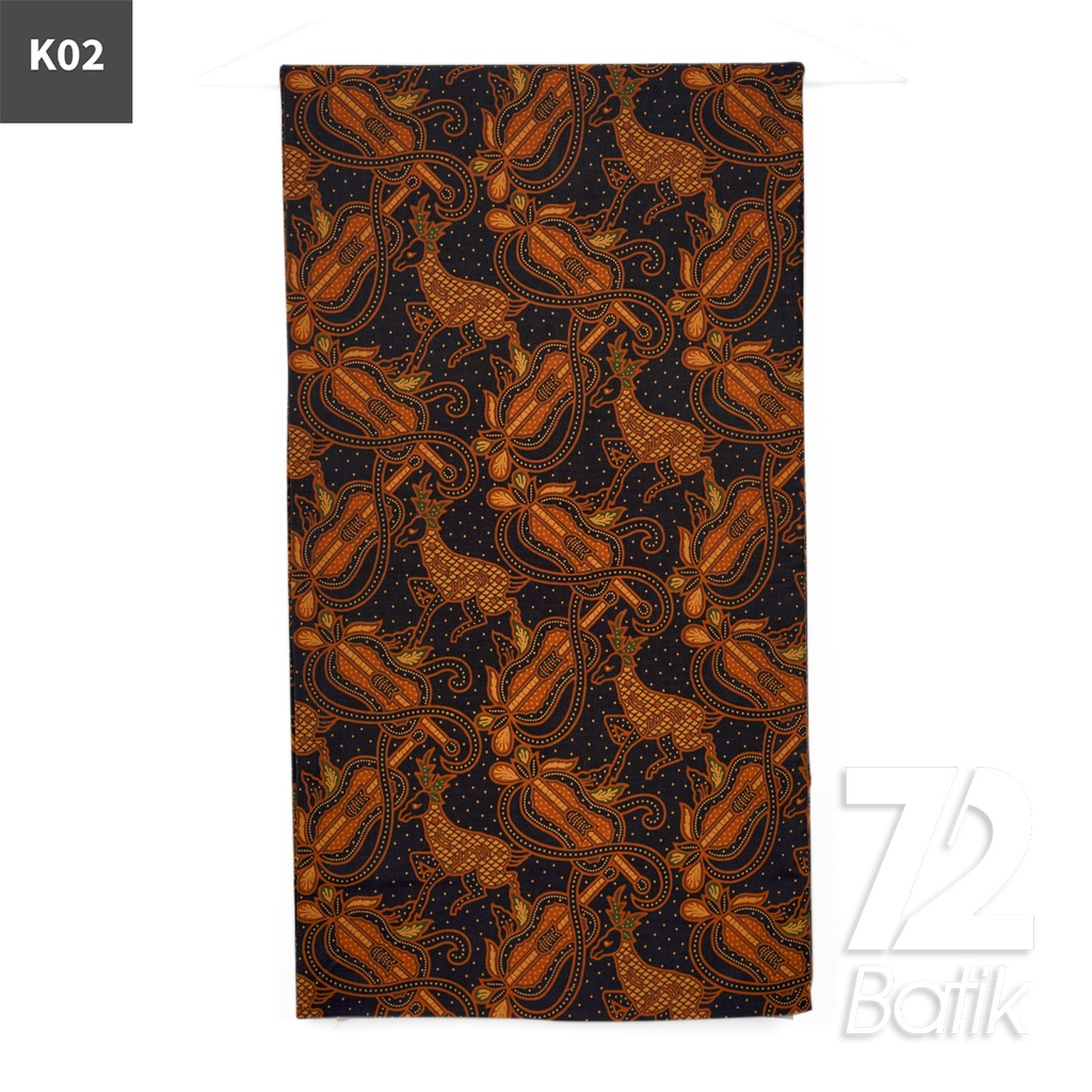 KAIN BATIK KATUN Premium Motif Kawung Rusa Warna Hijau Hitam 723023 Cap 72IL Jarik Jarit Samping Kebat Panjang Batik Katun Modern Premium Bahan Seragam Batik Pernikahan Kantor Keluarga Murah Kamen Jadi Batik Bali Lembaran