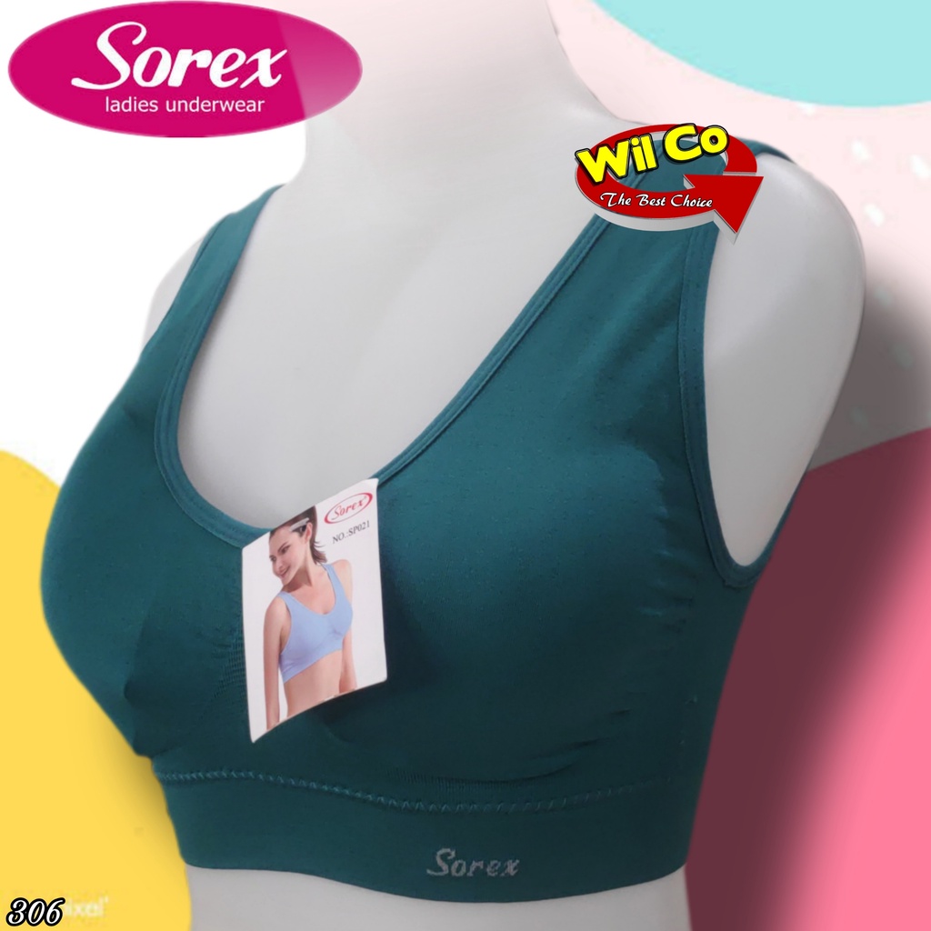 K306 - BRA/BH SPORT SOREX BUSA (bisa dilepas) STRETCH TANPA KAWAT FREE SIZE SETARA 36-40