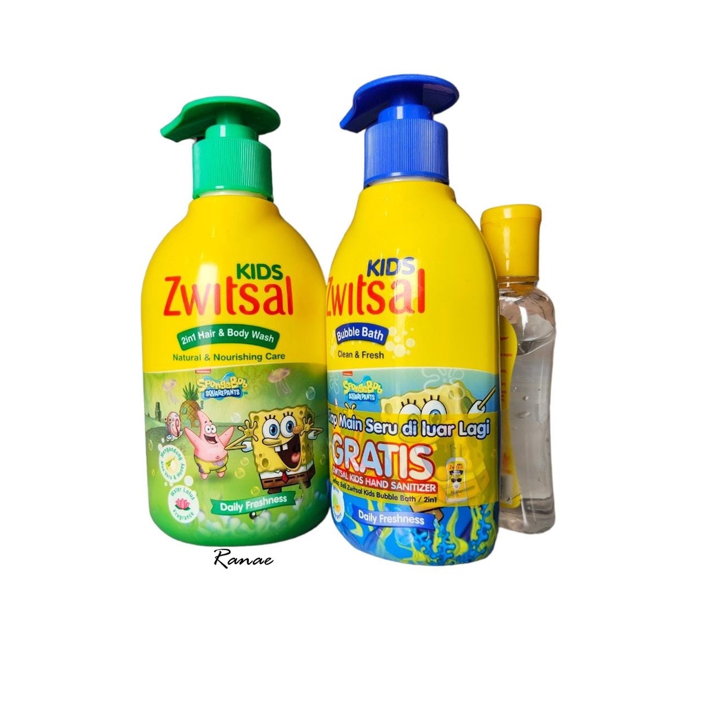 Zwitsal Kids 2in1 Hair &amp; Body Wash / Bubble Bath 280ml