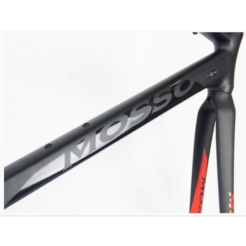 FRAME MOSSO ROADBIKE 701TCA SIZE 450MM 45CM RANGKA SEPEDA BALAP ROADBIKE MOSO 701 TCA UKURAN 450 MM 45 CM WARNA HITAM MERAH BLACK RED