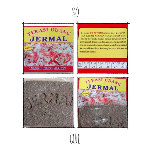 

Terasi /Belacan jermal SUPER /oleh oleh khas Medan / Rasa Super Enak/ Terasi Enak