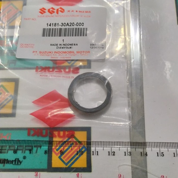 Suzuki Parts 14181-30A20-000 Gasket Pipa Knalpot Depan Suzuki Shogun 110 Ori