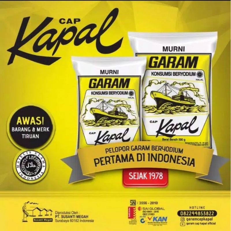 

GARAM CAP KAPAL BERYODIUM