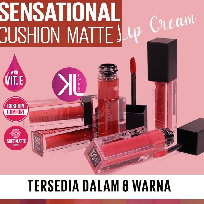 9525 TERBARU Maybelline Cushion Matte Lip Cream ㅉ