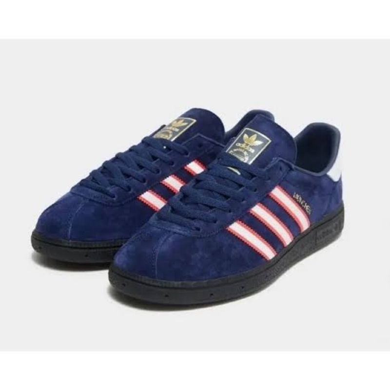Adidas Munchen Edge Deep Blue Soft Red