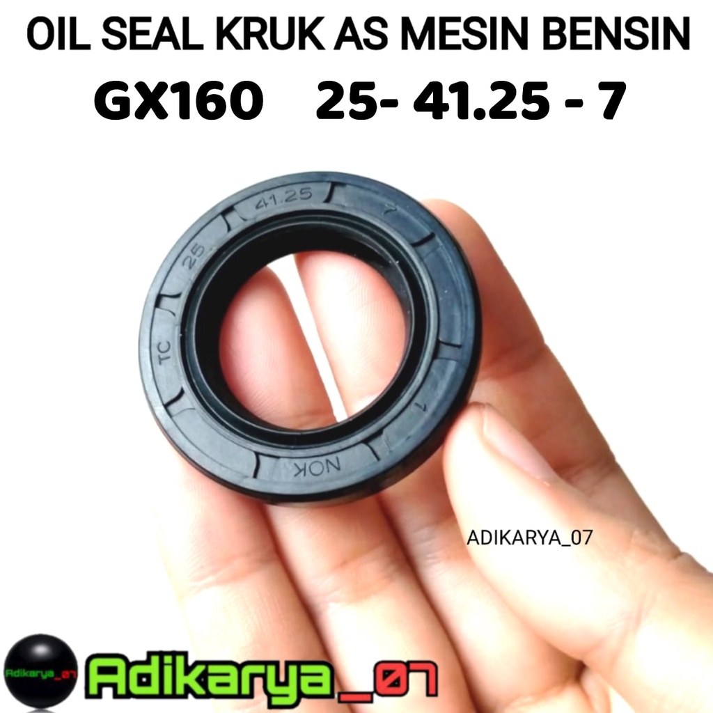 Oil Seal Sil Crankshaft Kruk As gx160 Mesin Honda Gx160 Gx200 25x41.25x7